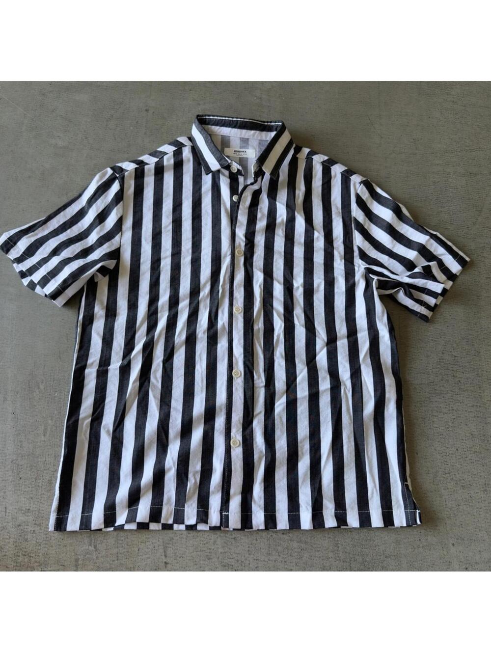 Bershka / Striped Casual Button Down Shirt